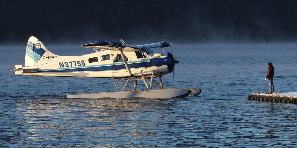 de Havilland Beaver floatplane at airplane float Thorne Bay Southeast Alaska