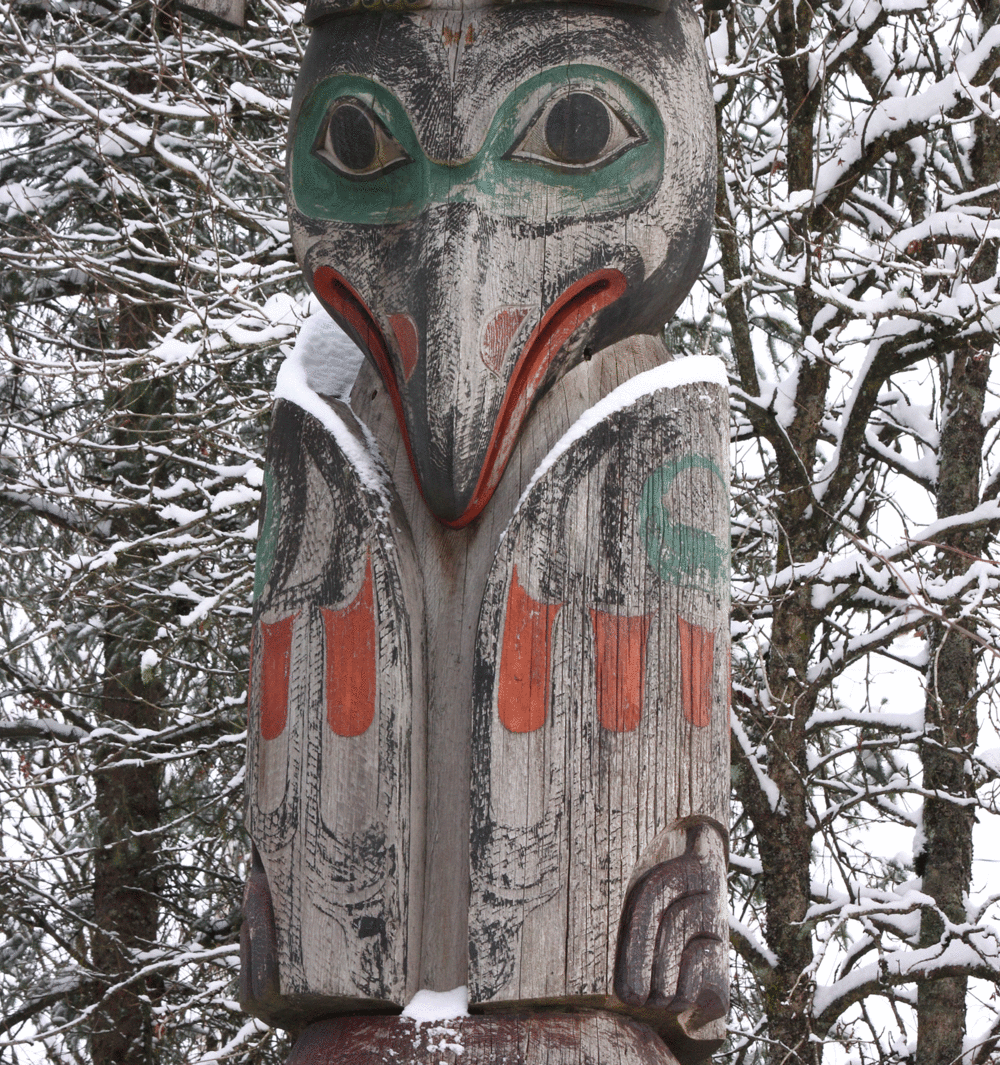 Detail of Raven Totem