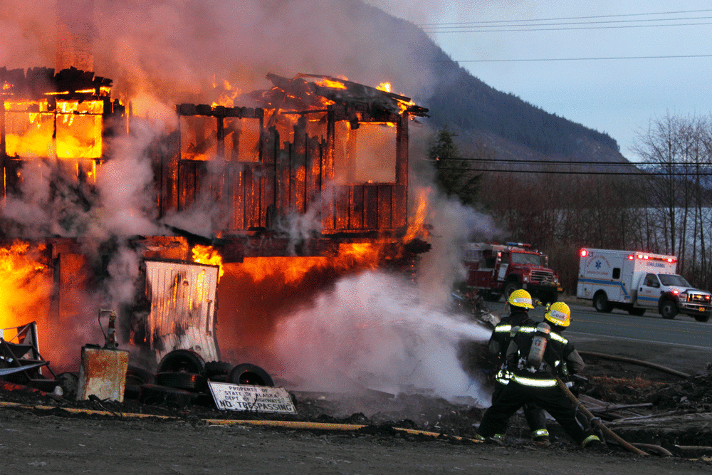 Cooling the fire.