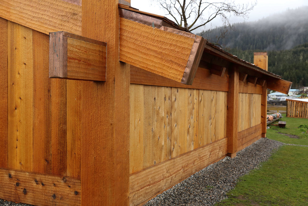  Architectural detail of Shakes Island Tribal House. 