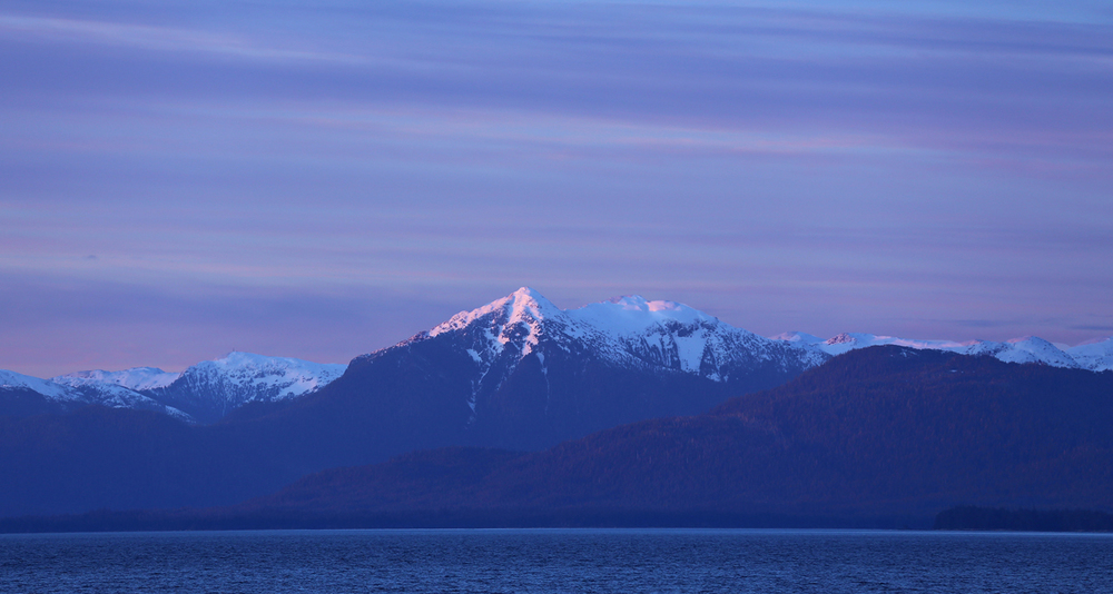 Evening scenery along Clarence Strait