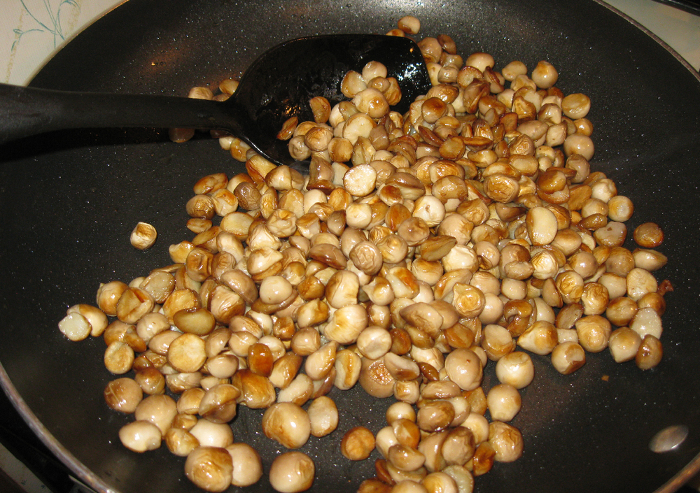 Long slow sauteing in butter brings out the mild flavor.