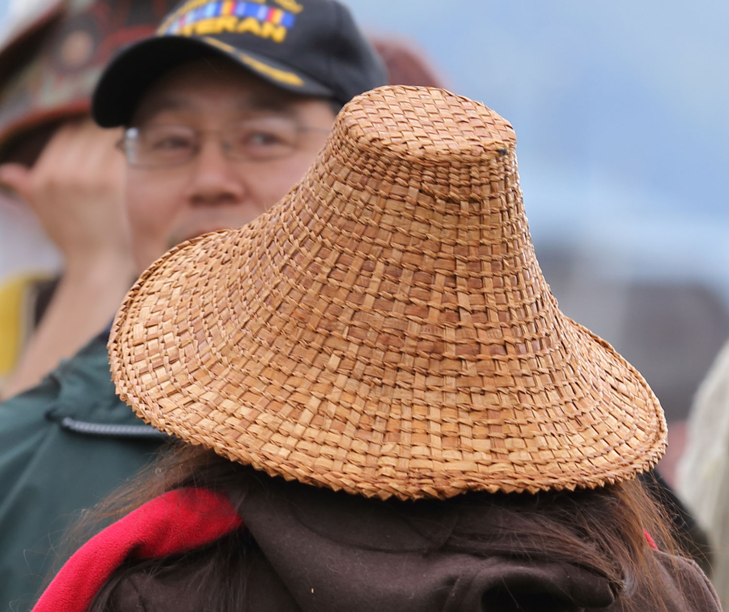 Alaska Native cedar bark hat
