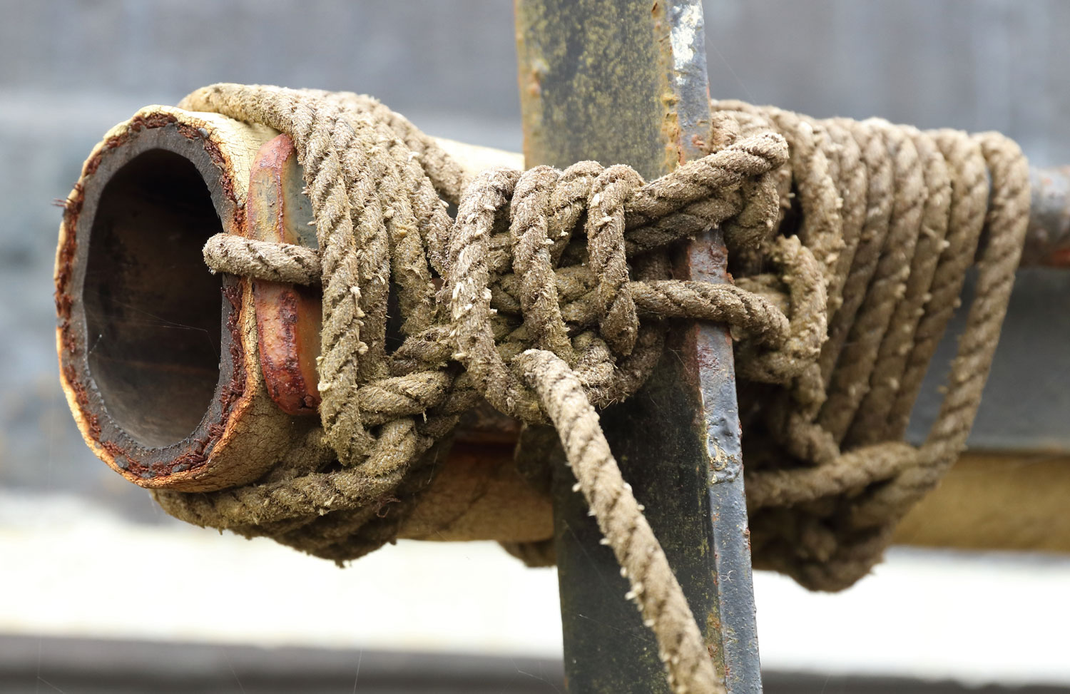 Boom boat fender knots