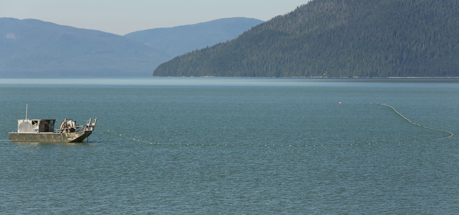 A bowpicker gillnetter near Wrangell Island. 