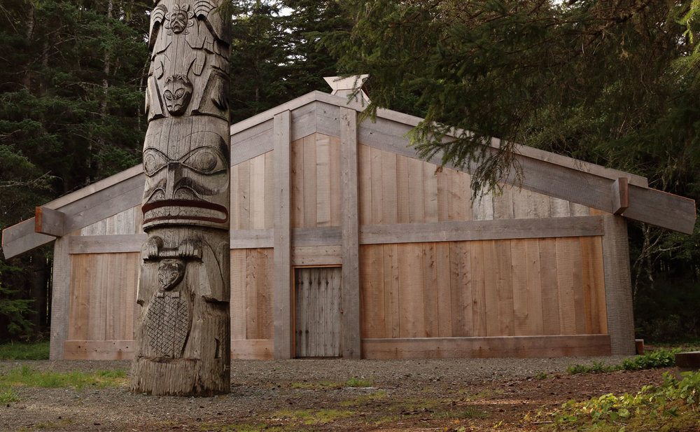 The longhouse in 2016 just before the work was complete.