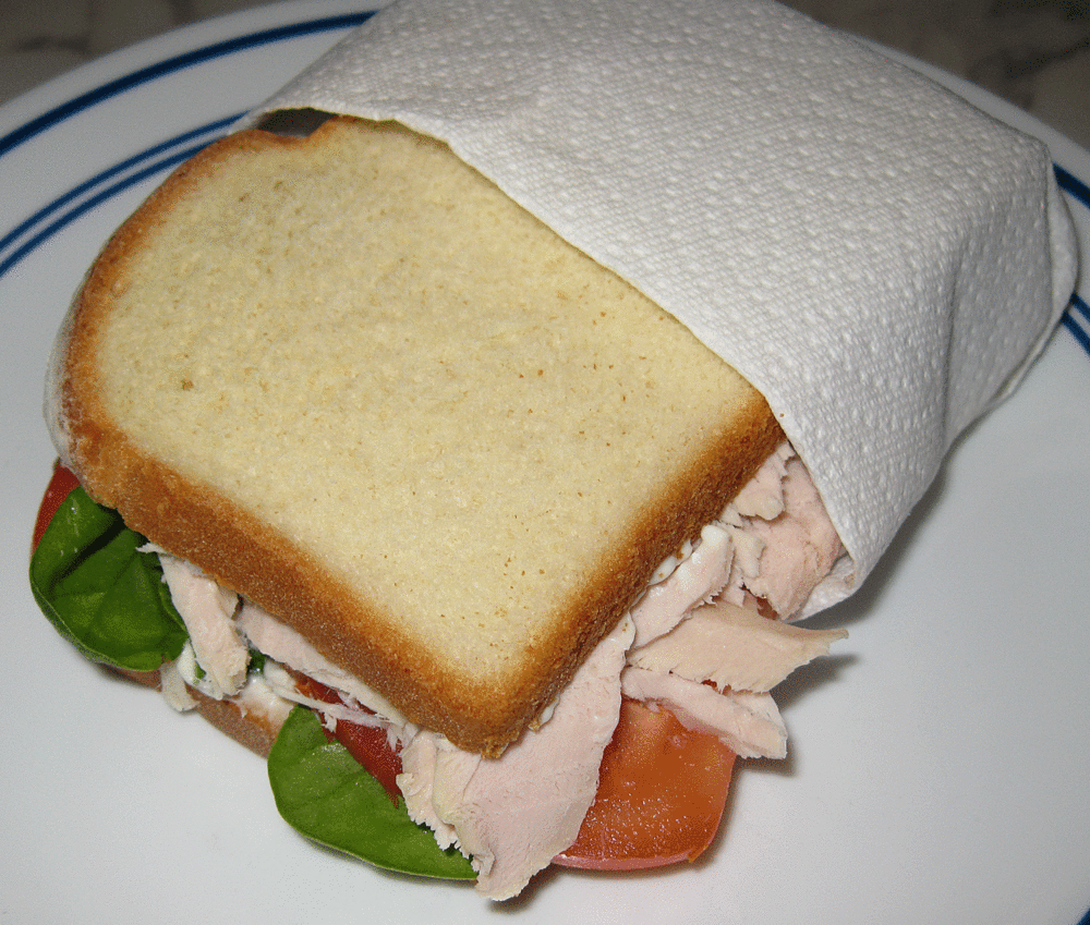 Turkey sandwich plate