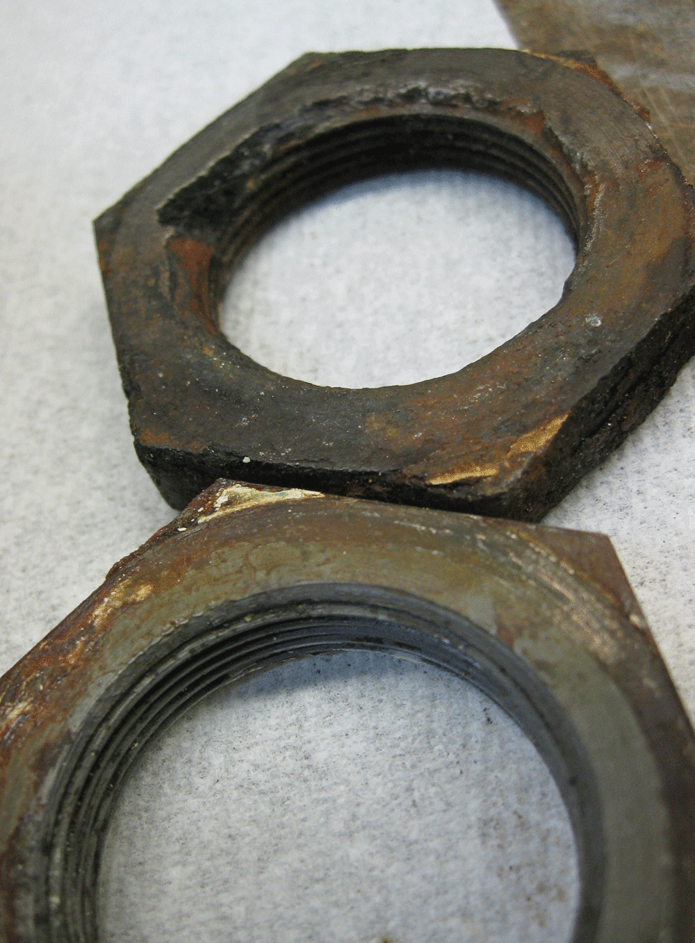 Oil cooler nut corrosion
